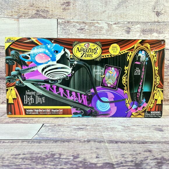 Amazing Zhus High Dive Set Magic Show Over 28” Tall Works with ALL Zhu Zhu Pets - Picture 7 of 9